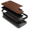 iPhone 12 Mini Cover Leather Brick Saddle Brown