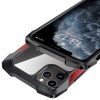 iPhone 12 Pro Max Cover Transparent Bagside Stødabsorberende Rød