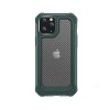 iPhone 12 Pro Max Cover Transparent Kulfibertekstur Grøn