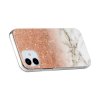 iPhone 12 Mini Cover Marmor Guld Glitter Hvid
