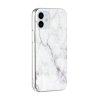 iPhone 12 Mini Cover Marmor Hvid Grå