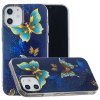 iPhone 12 Mini Cover Selvlysende Motiv Guldiga Fjärilar