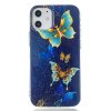iPhone 12 Mini Cover Selvlysende Motiv Guldiga Fjärilar