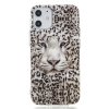iPhone 12 Mini Cover Selvlysende Motiv Hvid Tiger
