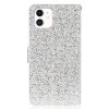 iPhone 13 Mini Etui Glitter Stribe Sølv