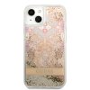 iPhone 13 Mini Cover Liquid Glitter Paisley Pattern Guld