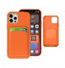 iPhone 13 Pro Max Cover Kortholder Orange