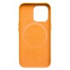 iPhone 13 Pro Max Cover Ægte Læder MagSafe Orange