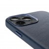 iPhone 13 Pro Max Cover Leather Backcover Matte Navy