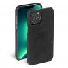iPhone 13 Pro Max Cover Leather Cover Sort
