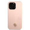 iPhone 13 Pro Max Cover Silicone Metal Logo 4G Light Pink
