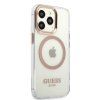 iPhone 13 Pro Max Cover Transparent MagSafe Guld Transparent