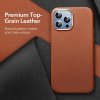 iPhone 13 Pro Cover Metro Leather MagSafe Brun