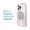 iPhone 13 Pro Cover Presidio Perfect-Clear with Impact Geometry MagSafe Rosy