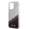 iPhone 13 Pro Cover Tricolor Stripe Transparent Sort