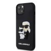 iPhone 13 Cover 3D Rubber Karl & Choupette Sort