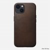 iPhone 13 Cover Modern Leather Case Rustic Brown