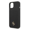 iPhone 13 Cover Silicone Metal Logo 4G Sort