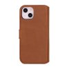 iPhone 13/iPhone 14 Etui Detachable Wallet Case Brun