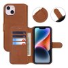 iPhone 13/iPhone 14 Etui Detachable Wallet Case Brun