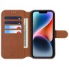 iPhone 13/iPhone 14 Etui Detachable Wallet Case Brun