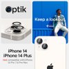 iPhone 14/iPhone 14 Plus Kameralinsskydd GLAS.tR EZ Fit Optik Pro Starlight 2-pack