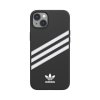 iPhone 14 Plus Cover 3 Stripes Snap Case Sort Hvid