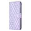 iPhone 14 Pro Etui Rombemønster Lilla