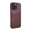 iPhone 14 Pro Max Cover Backcover with Card Slots Brun