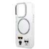 iPhone 14 Pro Max Cover Karl & Choupette MagSafe Transparent