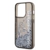 iPhone 14 Pro Max Cover Liquid Glitter Translucent Sort