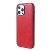 iPhone 14 Pro Cover Lædertekstur Rød