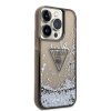 iPhone 14 Pro Cover Liquid Glitter Translucent Sort