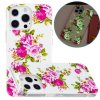 iPhone 14 Pro Cover Motiv Lyserød Rosor