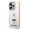 iPhone 14 Pro Cover Printed Choupette Transparent Lyserød