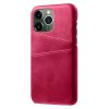 iPhone 14 Pro Cover Kortholder til to kort Magenta