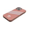iPhone 14 Cover 3 Stripes Snap Case Alligator Pink