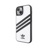 iPhone 14 Cover 3 Stripes Snap Case Hvid Sort
