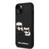 iPhone 14 Cover 3D Rubber Karl & Choupette Sort