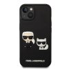 iPhone 14 Cover 3D Rubber Karl & Choupette Sort