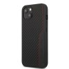 iPhone 14 Cover Carbon Effect Stamped Logo Sort
