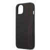 iPhone 14 Cover Carbon Effect Stamped Logo Sort