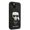 iPhone 14 Cover Glitter Flakes Ikonik Patch Sort