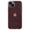 iPhone 14 Cover Liquid Crystal Glitter Rose Quartz