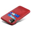 iPhone 14 Cover Kortholder til to kort Rød