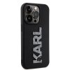 iPhone 15 Pro Max Cover 3D Rubber Karl Sort