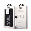 iPhone 15 Pro Max Cover 3D Rubber Karl Sort