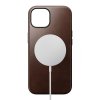 iPhone 15 Cover Modern Leather Case Horween Rustic Brown