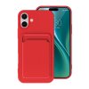 iPhone 16 Cover Kortholder Rød