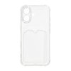 iPhone 16 Cover Kortholder Stødabsorberende Transparent